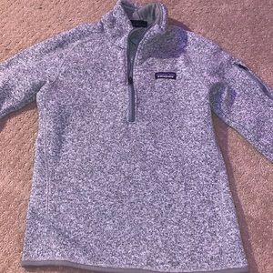 Patagonia grey quarter zip